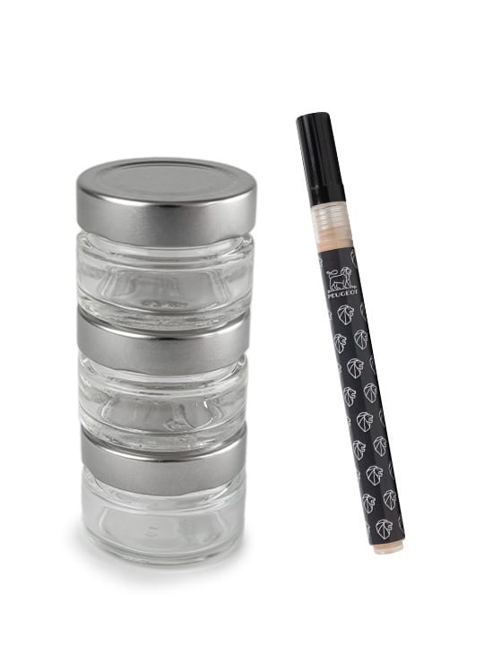 Peugeot Sada 3 zásobníků na pepř pro mlýnek Maestro + popisovač 41755