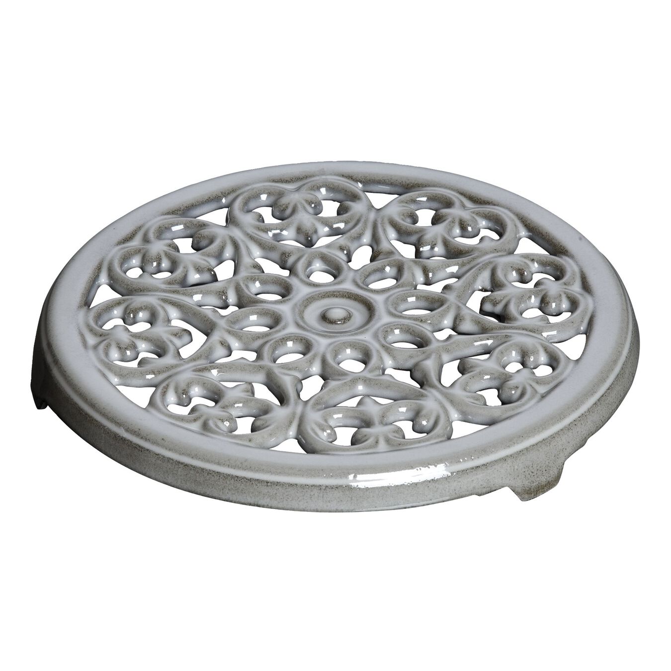 Staub Podložka pod horké hrnce Lilie, 23 cm, šedá 1601018