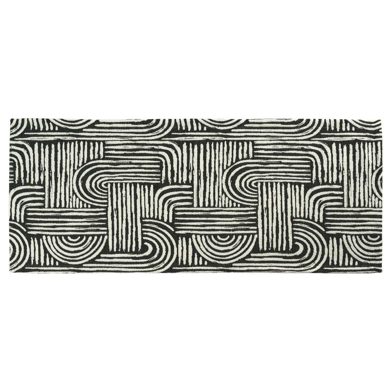 Sander Žakárový běhoun na stůl Arcus, 40 x 100 cm, black 521568-39