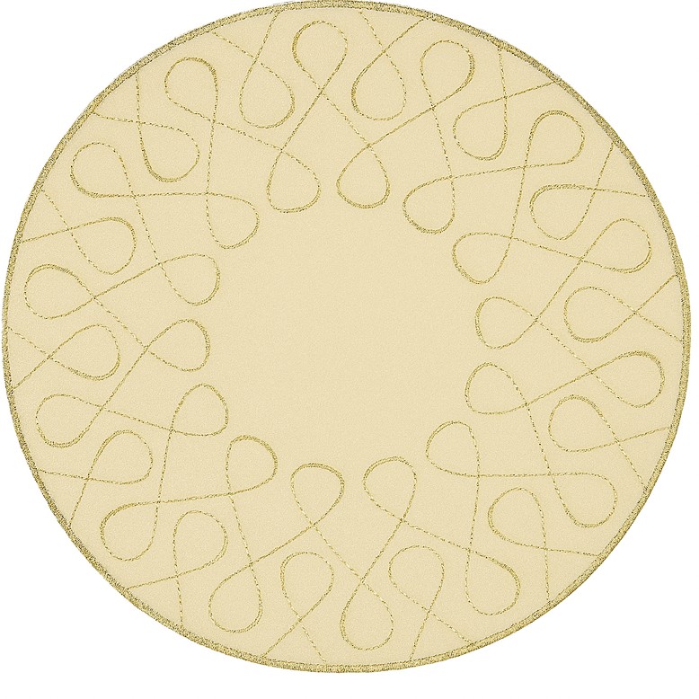 Sander Kulaté prostírání Curly, 28 cm, ecru 826844-29