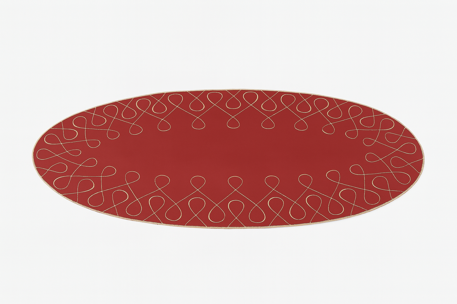Sander Oválné prostírání Curly, 36 x 88 cm, burgundy 826857-26