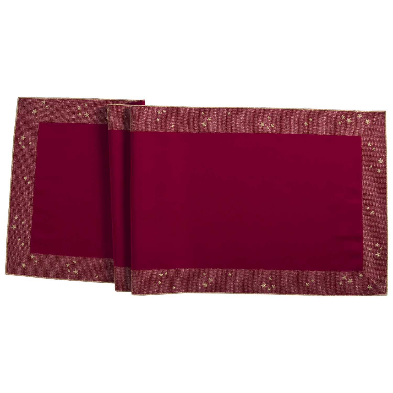 Sander Běhoun na stůl Starlight, 50 x 150 cm, burgundy 826969-26