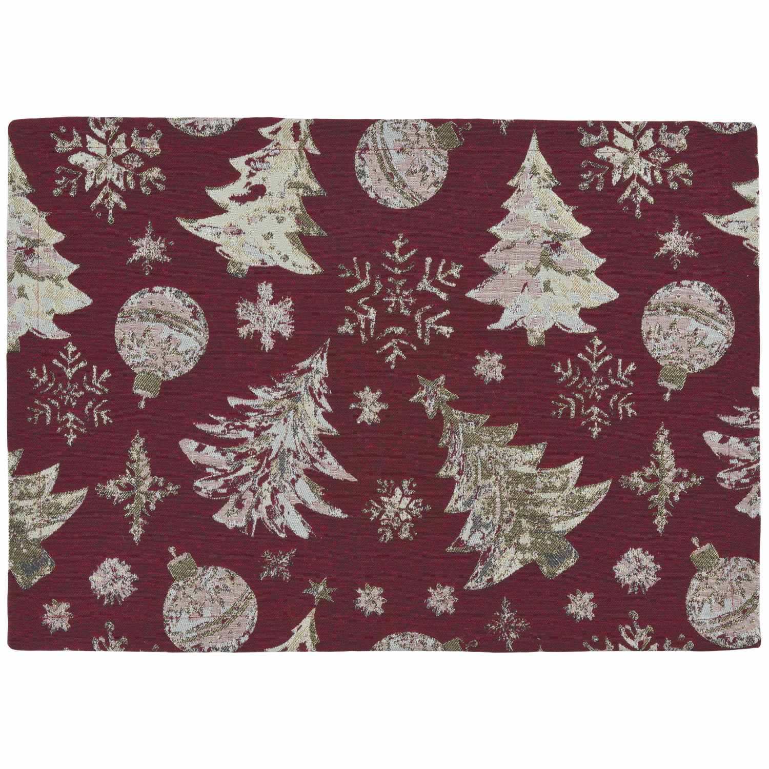 Sander Prostírání Crystal Tree s vánočním motivem, 35 x 50 cm, burgundy 853164-26