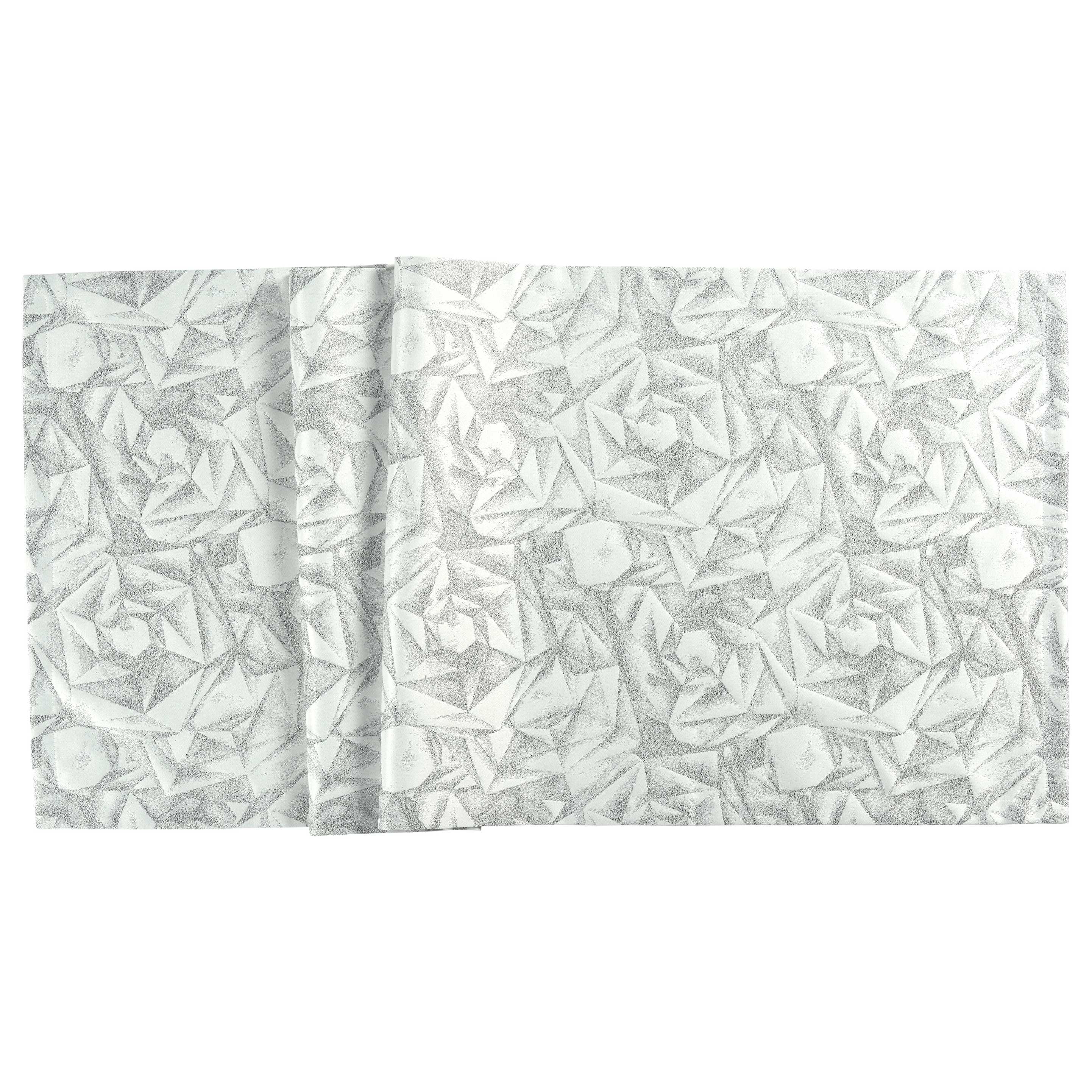 Sander Žakárový běhoun na stůl Diamanti, 40 x 100 cm, platin/silver 885068-21