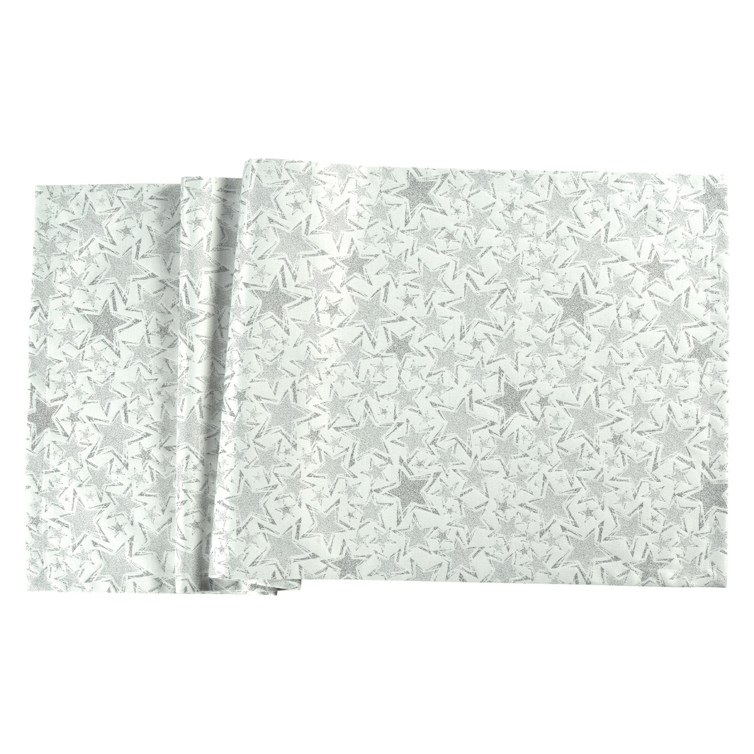 Sander Ubrus Stelle s motivem hvězd, Ø 170 cm, ecru / silver 885137-21