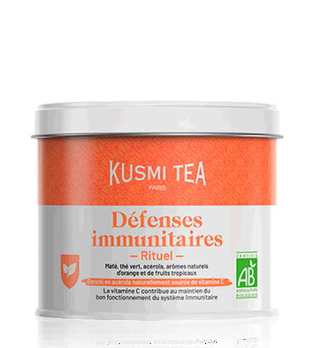 Kusmi Tea Sypaný bylinný čaj na posílení imunity Immune Defense Ritual, kovová dóza 100 g 21153A1070