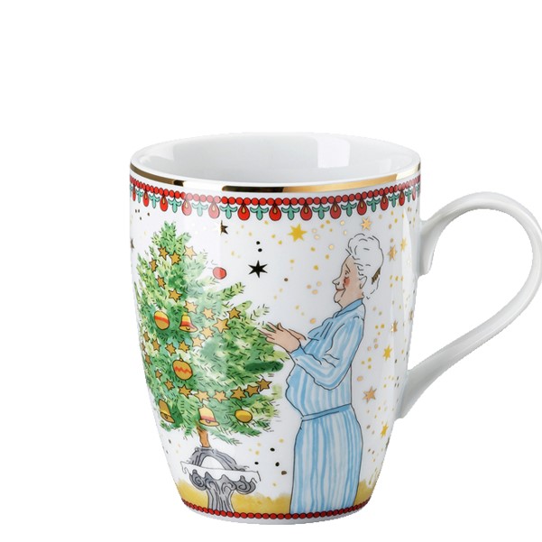 Rosenthal Vánoční hrnek s uchem II, Babi a děda, Vánoční světýlka, 360 ml 02476-727475-15505