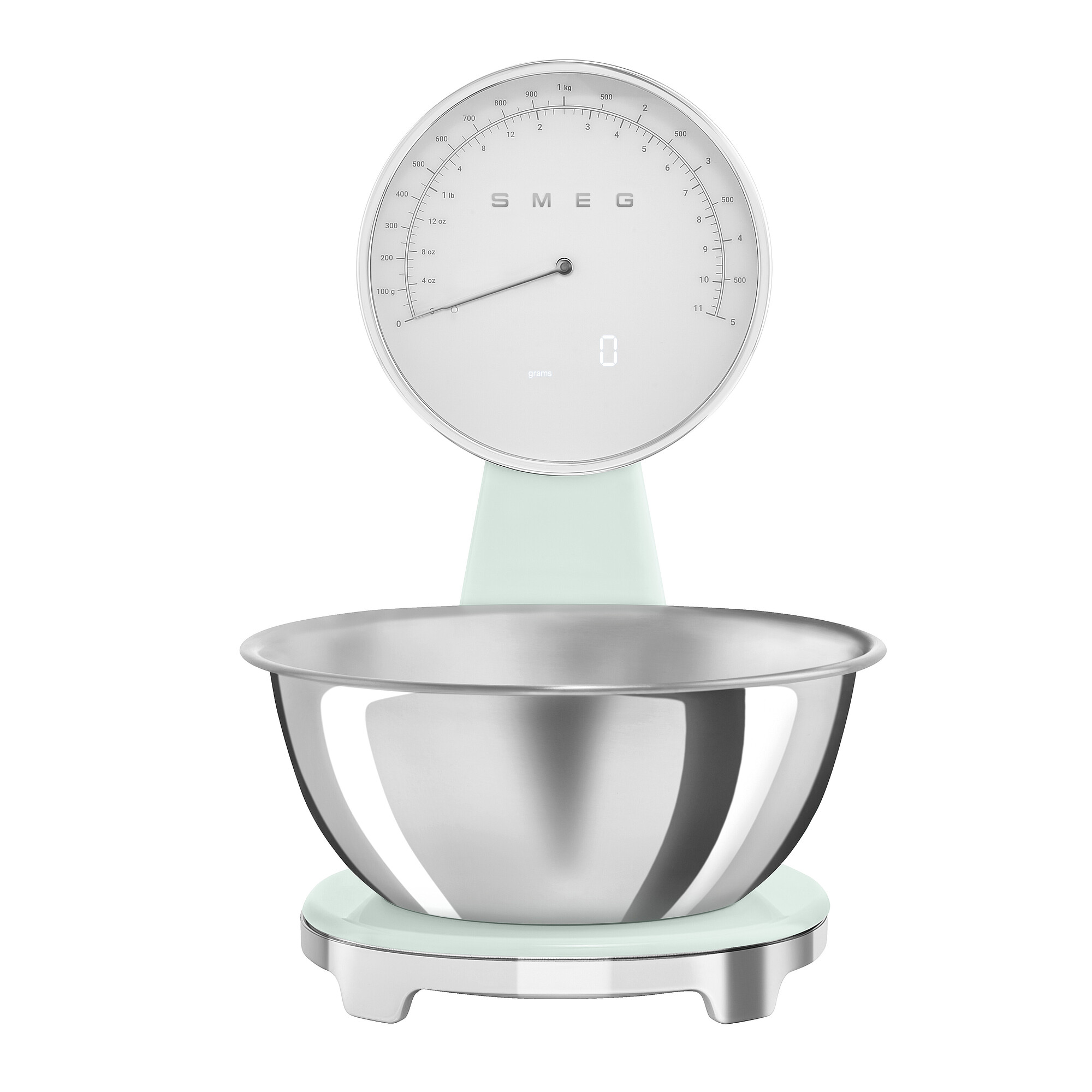Smeg Kuchyňská váha s nerezovou miskou KSF01, pastelově zelená KSF01PGWW