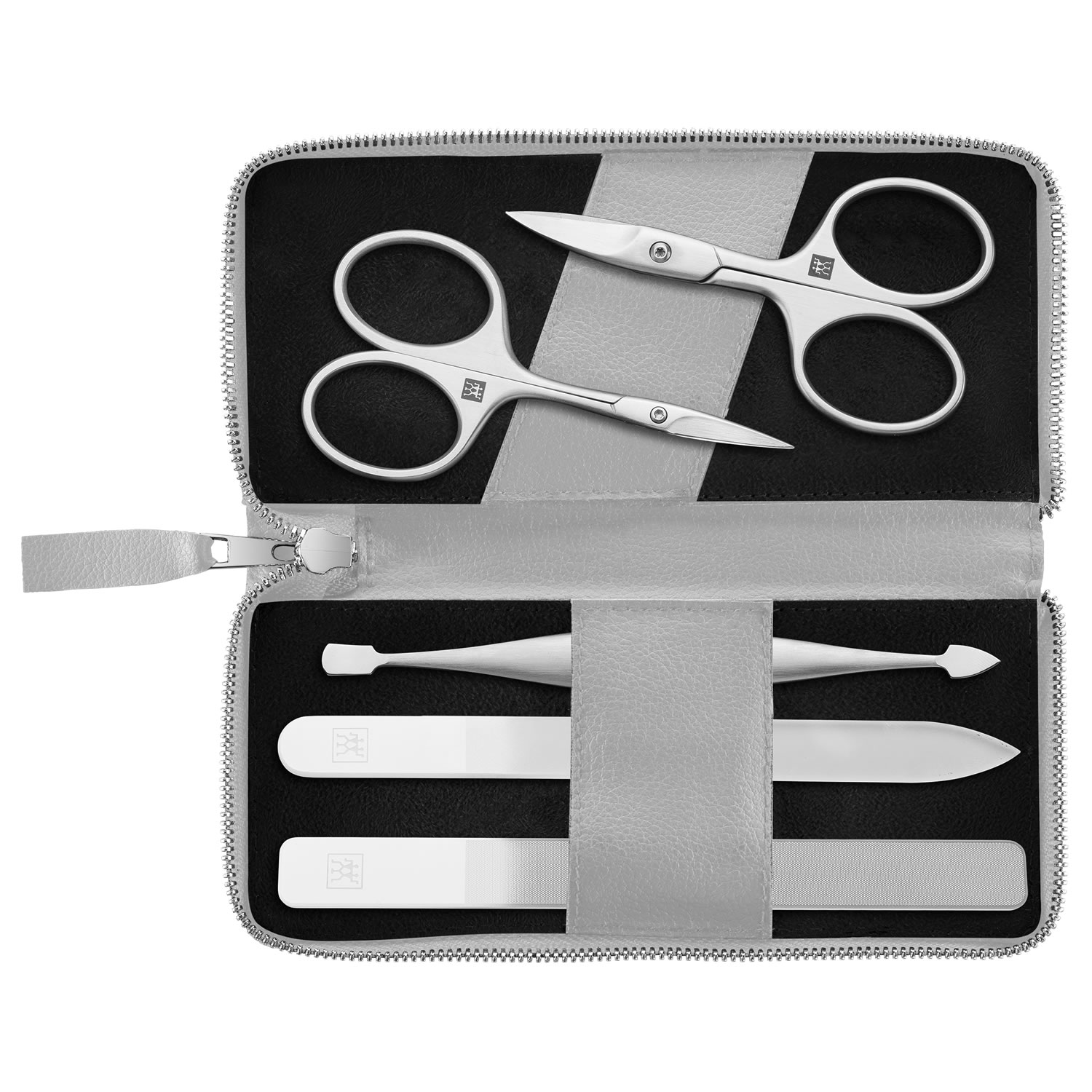 Zwilling Beauty Premium manikúra AppleSkin, 5 ks (2x nůžky), šedá 97003-005-0