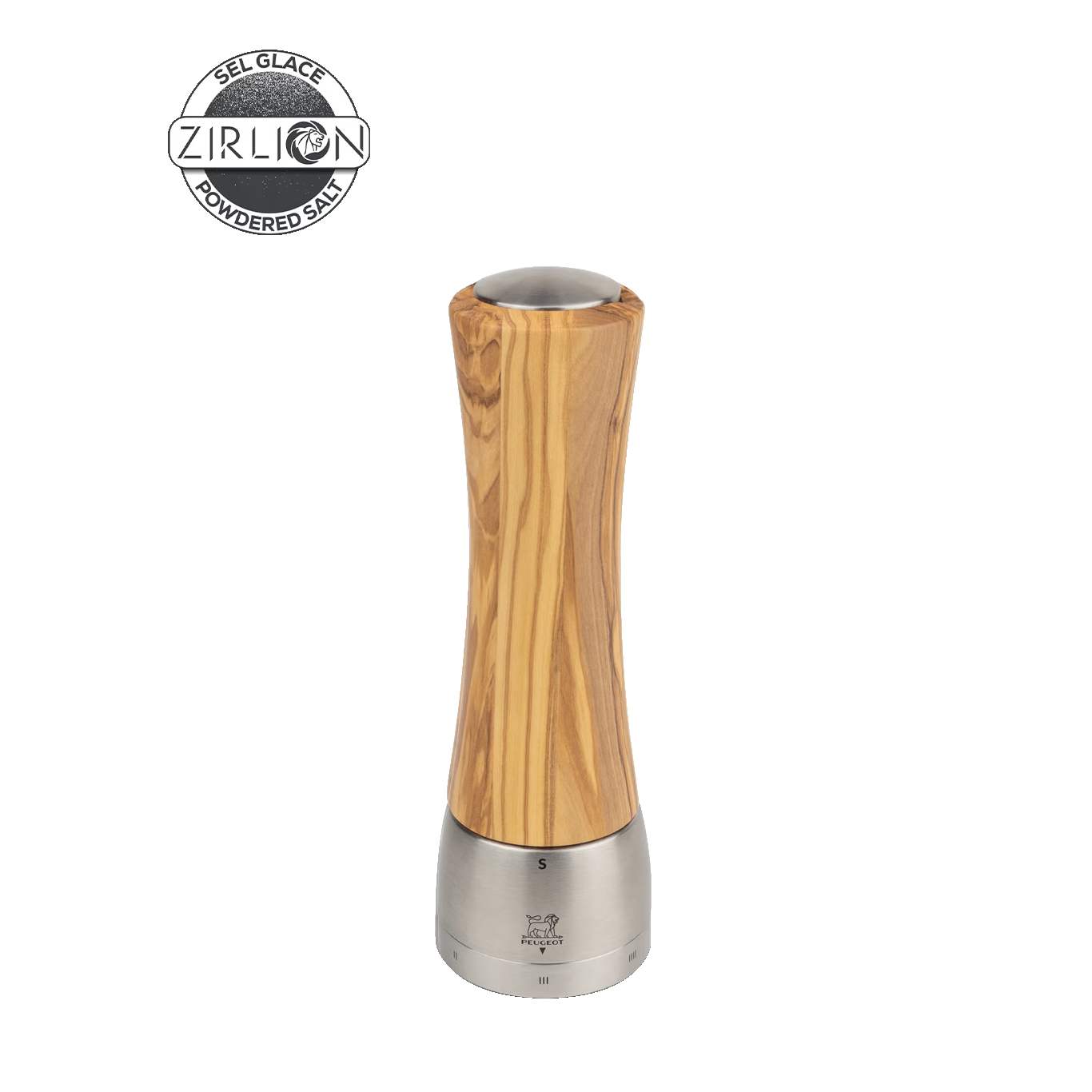 Peugeot Mlýnek na sůl Madras Zirlion, 21 cm, olivové dřevo / nerez 3617100