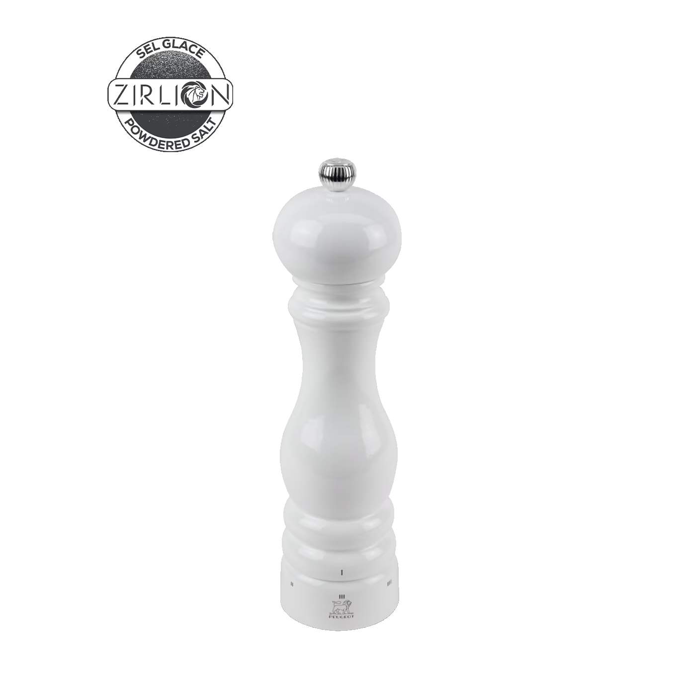Peugeot Dřevěný mlýnek Paris na sůl u’Select Zirlion, 22 cm, bílý lak 2783400