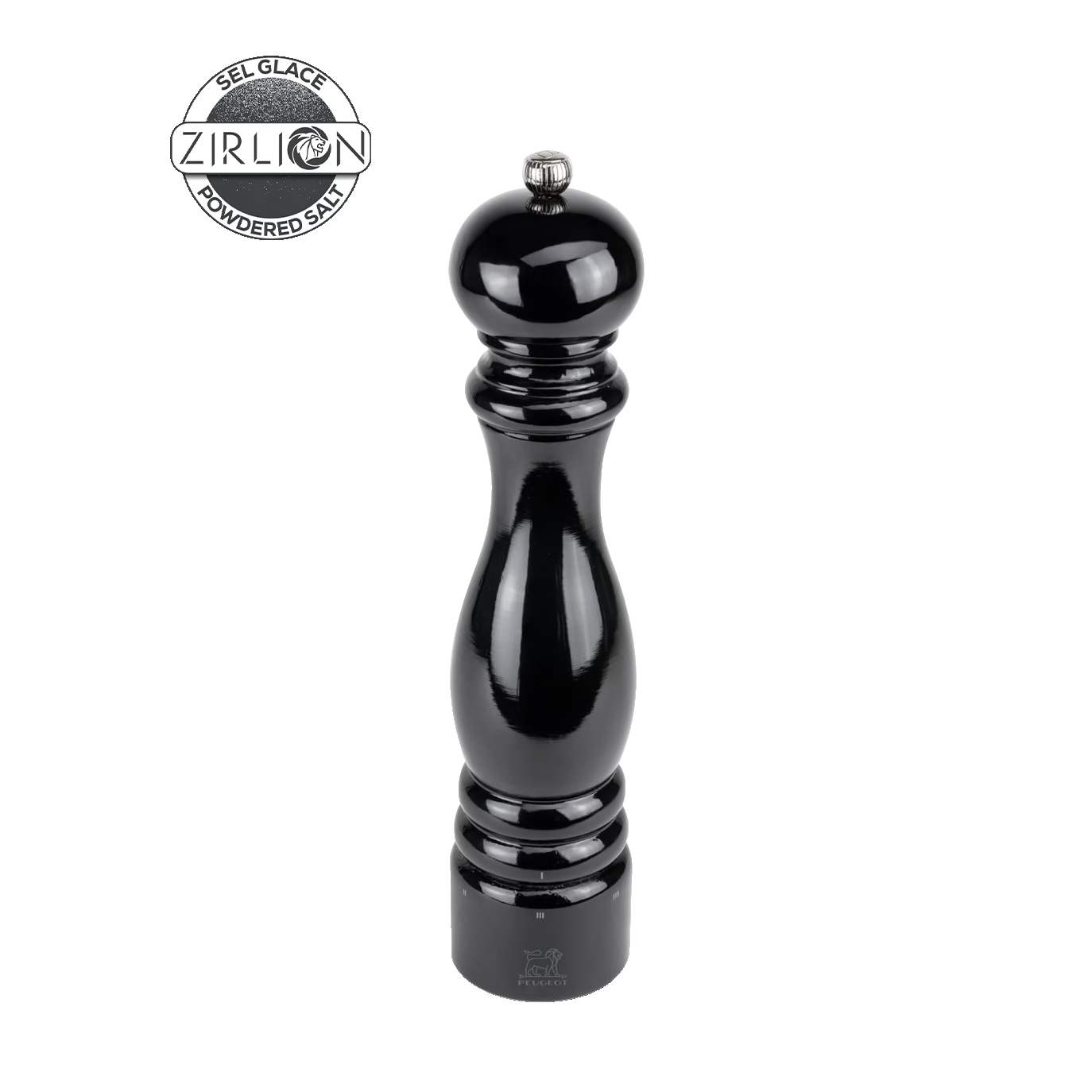 Peugeot Dřevěný mlýnek Paris na sůl u’Select Zirlion, 30 cm, černý lak 2377500