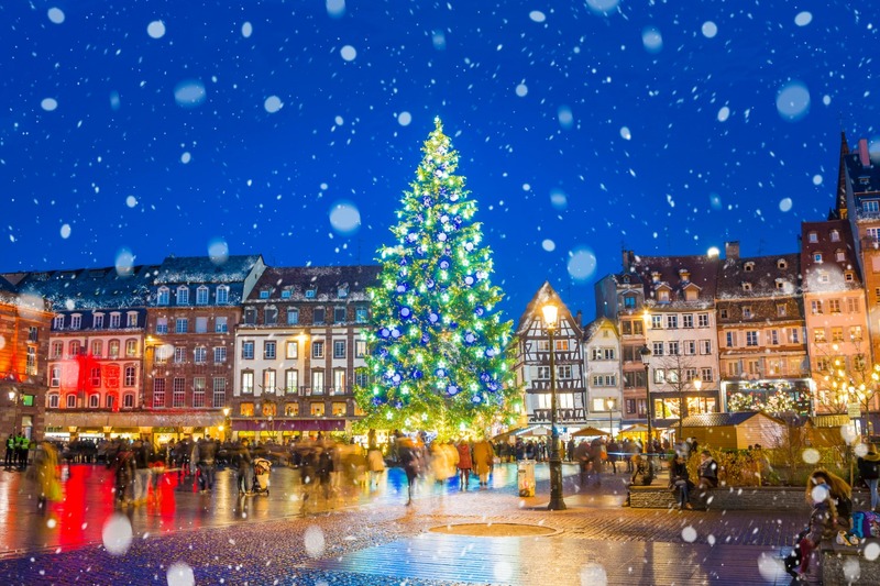 Vánoční trhy ve francouzském městě Štrasburk
