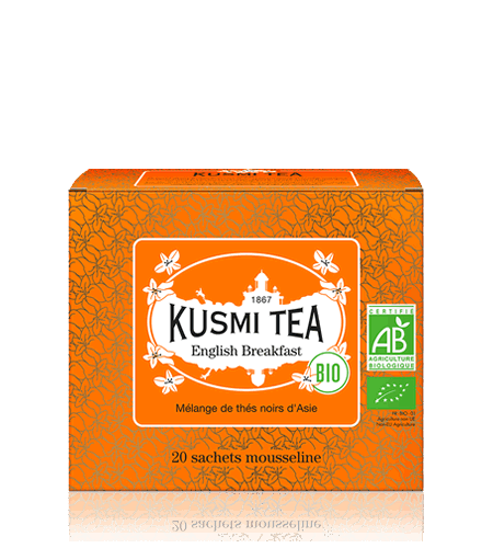 E-shop Kusmi Tea Porciovaný čierny čaj English Breakfast Bio, 20 vrecúšok 21647A1120