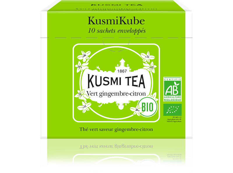 Kusmi Tea Kusmi Tea Organic Green Ginger Lemon krabička s 10ti sáčky 20g 21645A1190