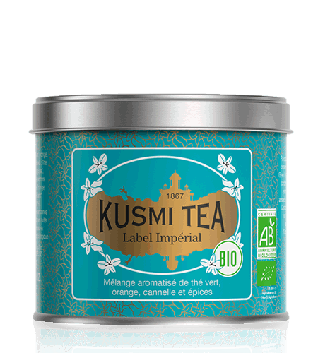 Kusmi Tea Sypaný zelený čaj Imperial Label Bio, kovová dóza 100 g 21648A1070