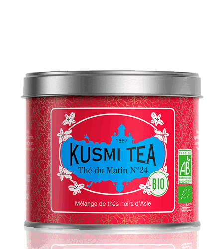 Kusmi Tea Sypaný čierny čaj Russian Morning N° 24 Bio, kovová dóza 100 g 21656A1070