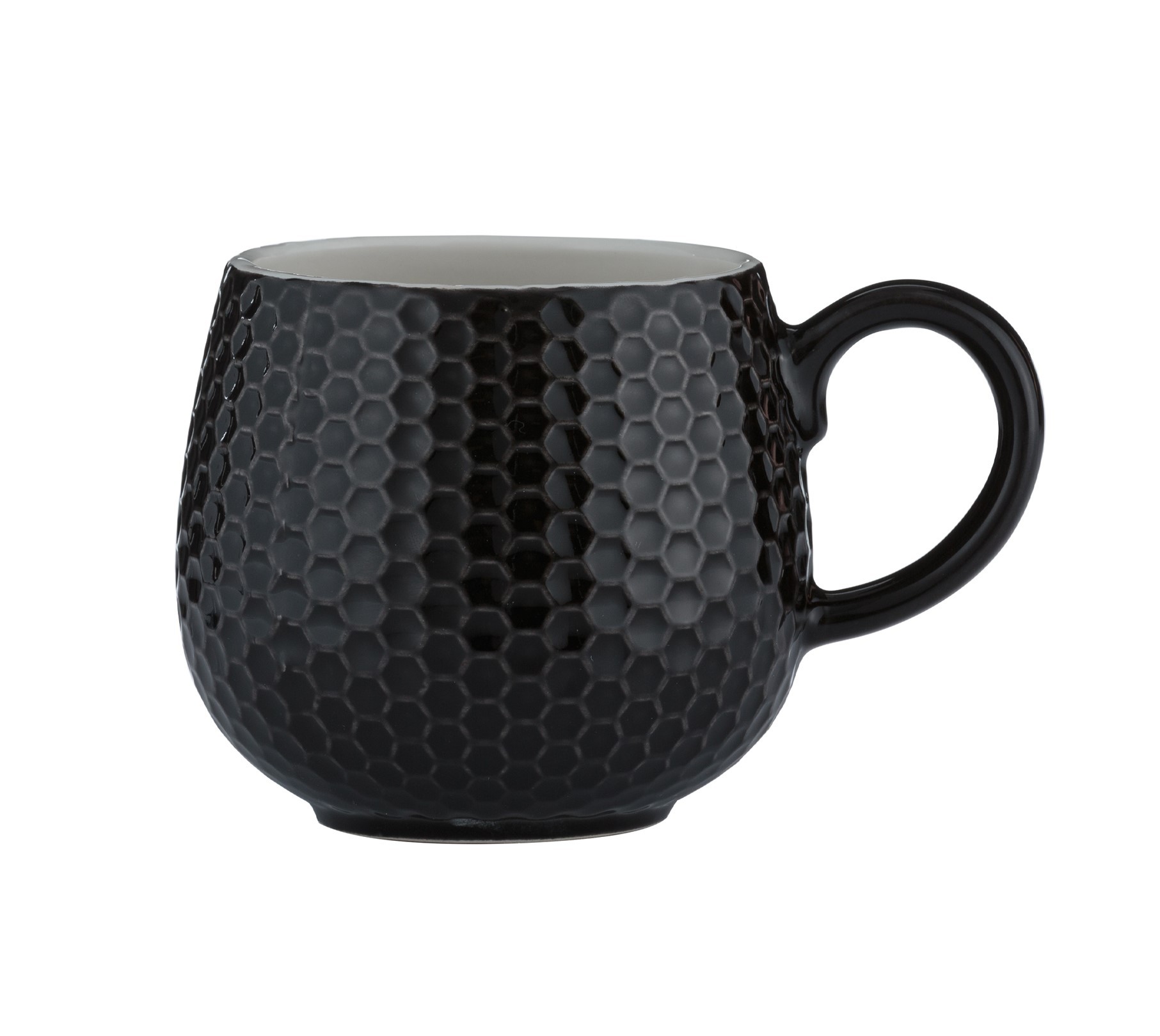 E-shop Mason Cash Impressions Mugs hrnček Honeycomb, 350 ml, čierny 2002.144