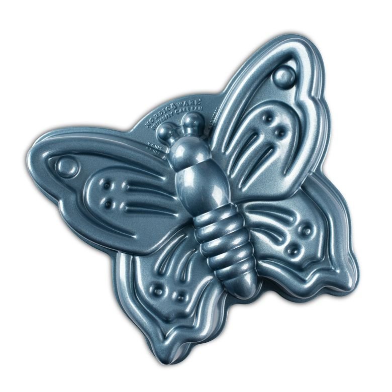 Nordic Ware Forma na bábovku Motýľ, modrá, 2 l 80248