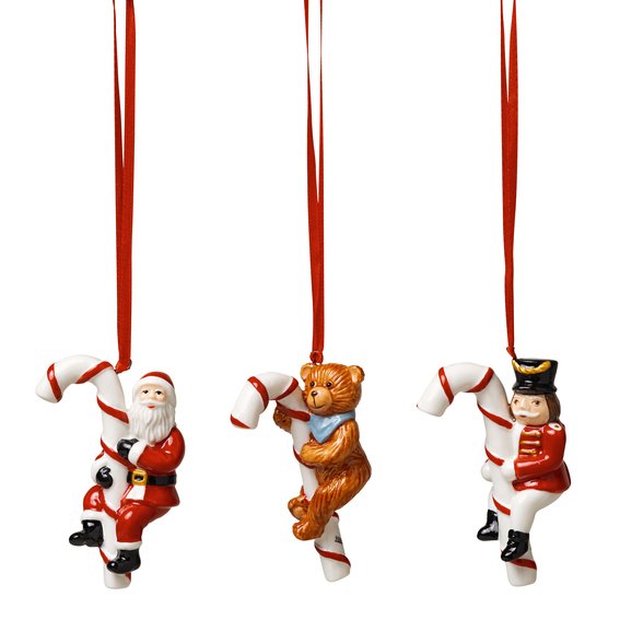 Villeroy & Boch Nostalgic Ornaments vianočná závesná dekorácia, cukrové lízanky, 3 ks 14-8331-6690