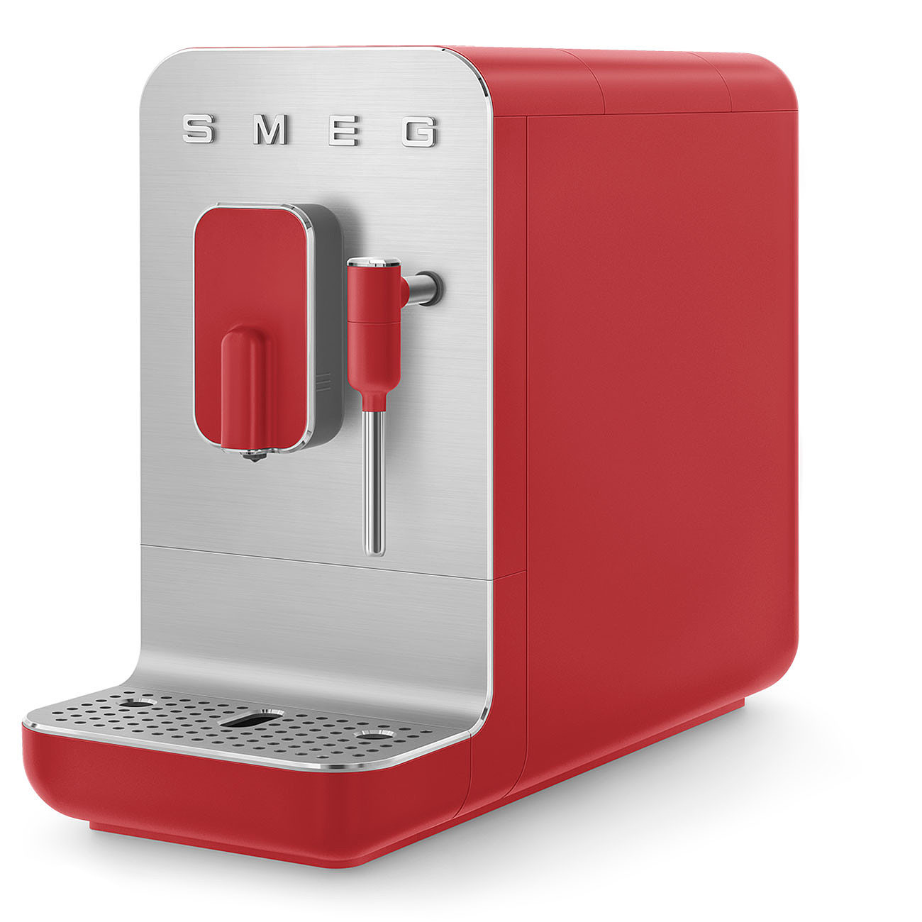 Smeg Automatický kávovar na espresso / cappucino, červený BCC02RDMEU