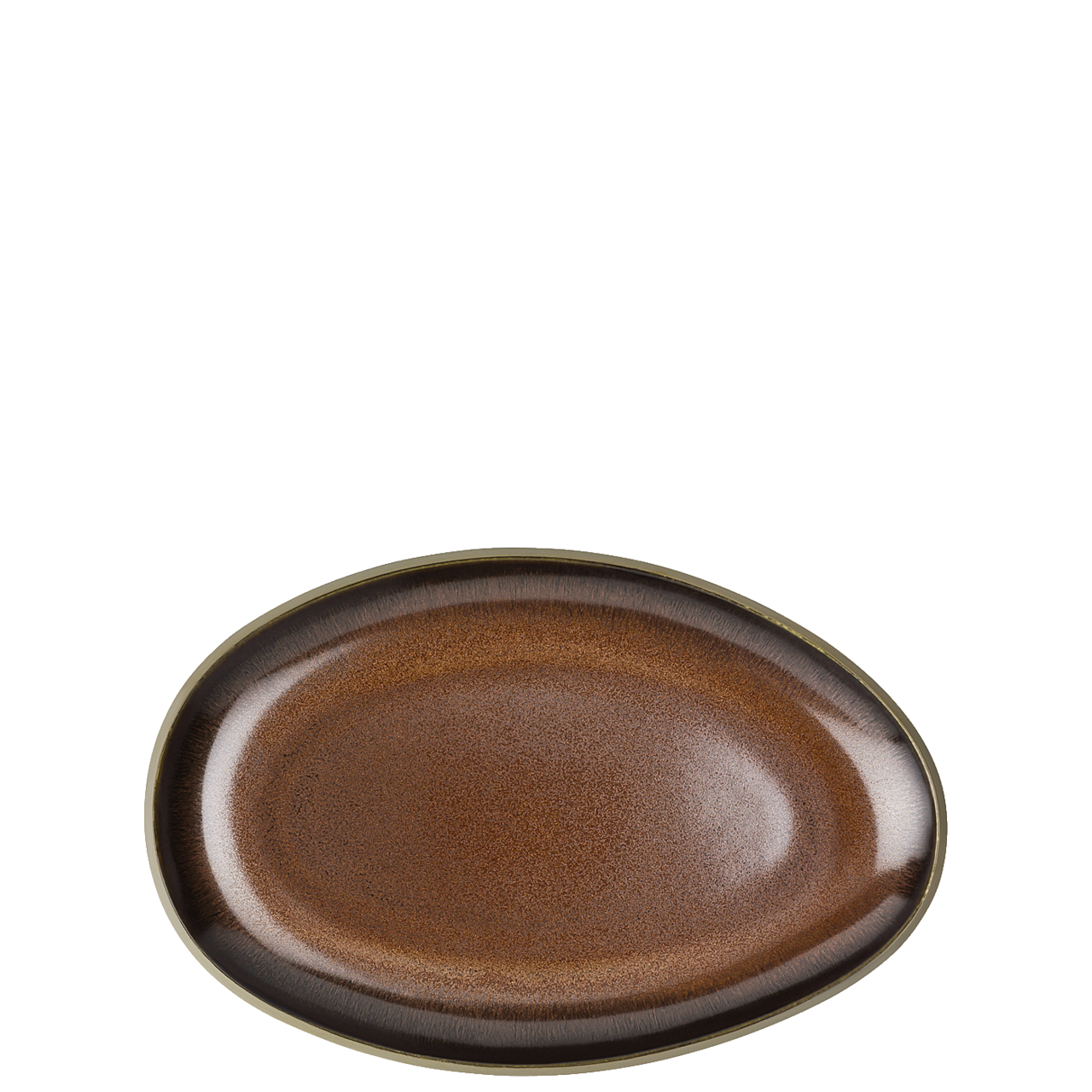 Rosenthal Servírovací tanier Junto Bronze oválný, Ø 25 cm 21540-405252-62725