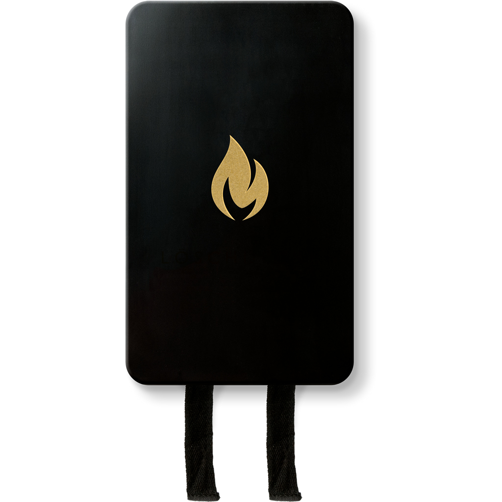 Nordic Flame Protipožiarna deka, 120 x 120 cm, čierna zlatá N230